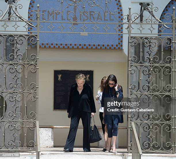 Iran Issa Khan attends Dr. Fredric Brandt Memorial Service at Temple Israel on April 12, 2015 in Miami, Florida.