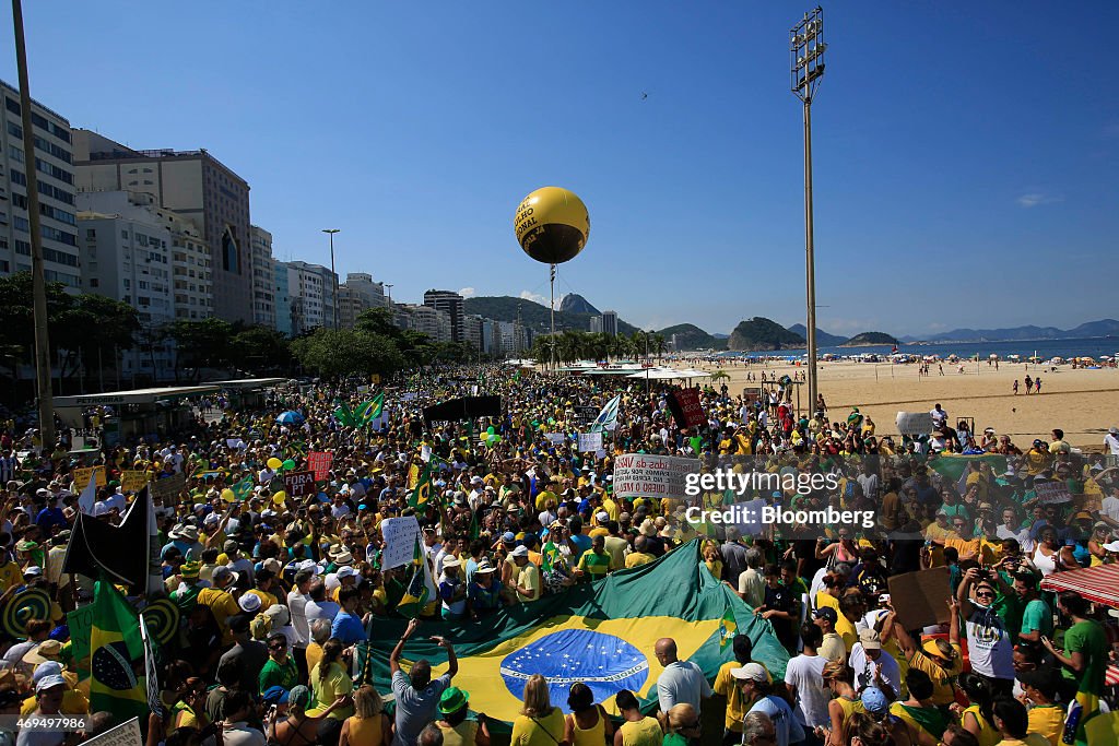 Tens of Thousands March Against President Across Brazil