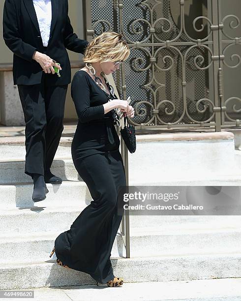 Lynn Martinez attends Dr. Fredric Brandt Memorial Service at Temple Israel on April 12, 2015 in Miami, Florida.