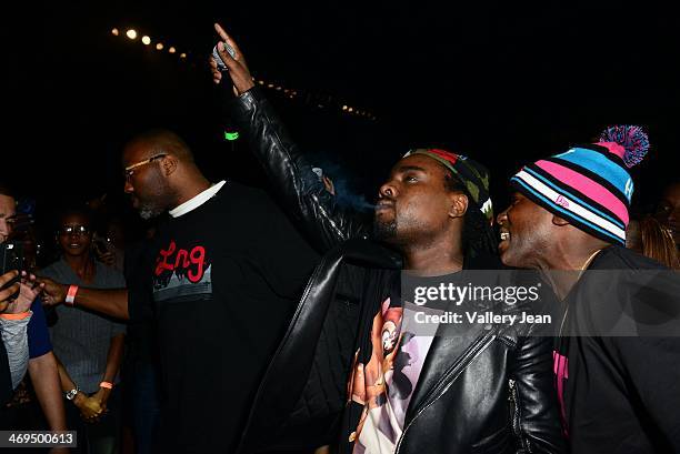 Wale performs during valentines day at Bank United Center on February 14, 2014 in Miami, Florida.