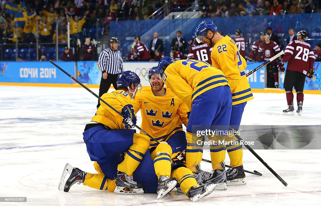 Ice Hockey - Winter Olympics Day 8 - Sweden v Latvia