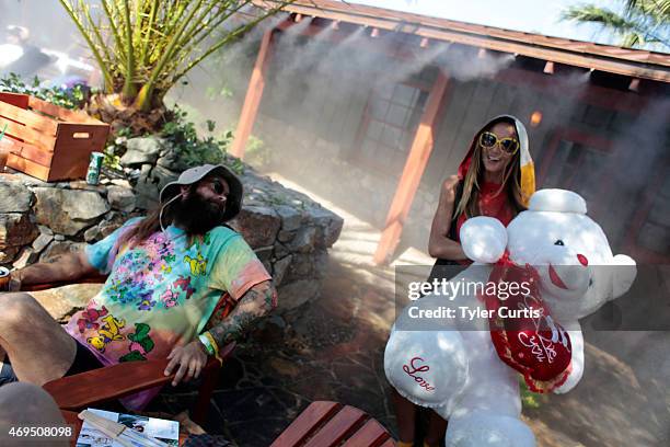 Model Sharni Vinson attends The Retreat At The Sparrows Lodge on April 12, 2015 in Palm Springs, California.