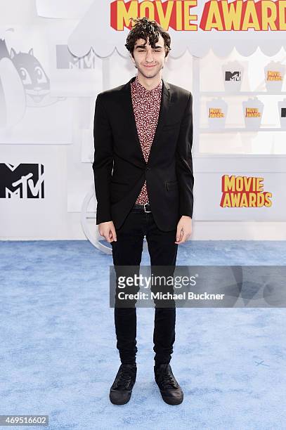 Actor Alex Wolff attends The 2015 MTV Movie Awards at Nokia Theatre L.A. Live on April 12, 2015 in Los Angeles, California.