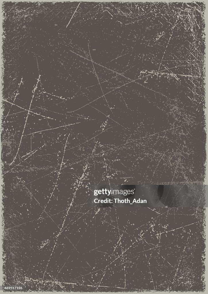 Grunge background: Scratched metal board