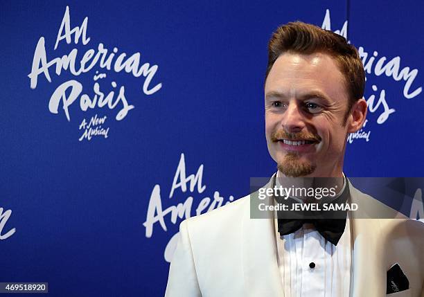 British director Christopher Wheeldon arrives for his musical show "An American in Paris" at the Palace Theater in New York on April 12, 2015 during...