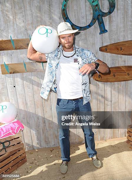 Actor Kellan Lutz attends The Music Lounge, Presented By Mudd & Op event on April 12, 2015 in Palm Springs, California.