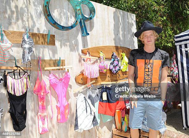 Cody Simpson attends The Music Lounge, Presented By Mudd & Op event on April 12, 2015 in Palm Springs, California.