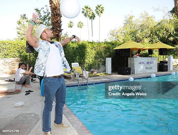 Actor Kellan Lutz attends The Music Lounge, Presented By Mudd & Op event on April 12, 2015 in Palm Springs, California.