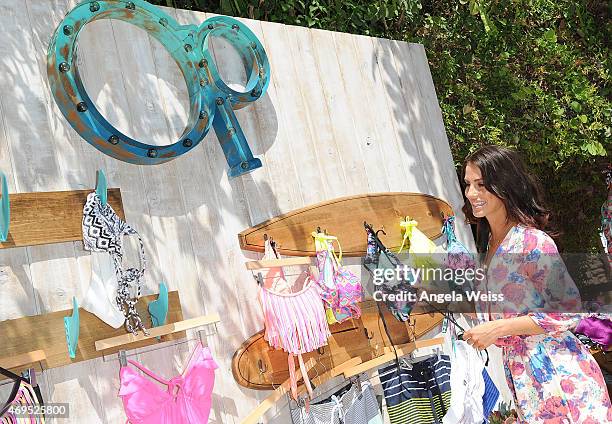 Actress Jesssica Lowndes attends The Music Lounge, Presented By Mudd & Op event on April 12, 2015 in Palm Springs, California.