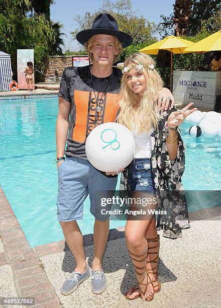 Cody and Alli Simpson attend The Music Lounge, Presented By Mudd & Op event at Ingleside Inn on April 12, 2015 in Palm Springs, California.