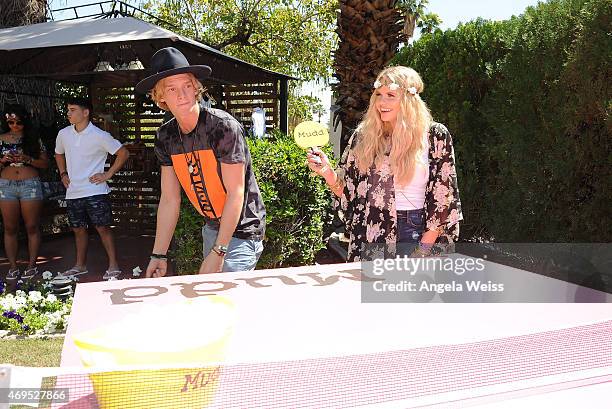 Cody and Alli Simpson attend The Music Lounge, Presented By Mudd & Op event at Ingleside Inn on April 12, 2015 in Palm Springs, California.