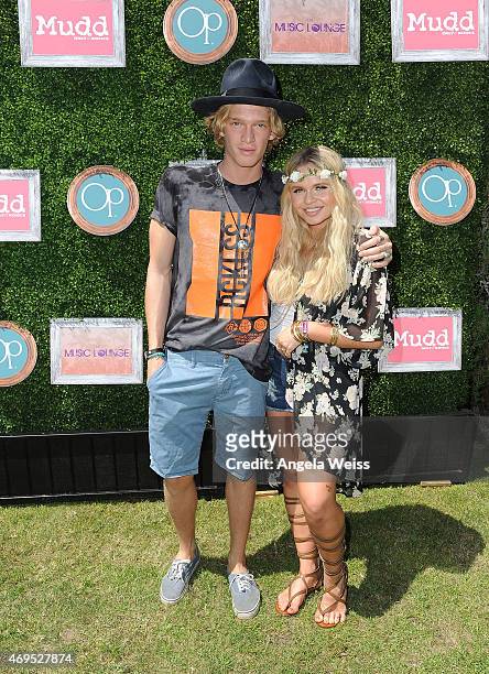 Cody and Alli Simpson attend The Music Lounge, Presented By Mudd & Op event at Ingleside Inn on April 12, 2015 in Palm Springs, California.