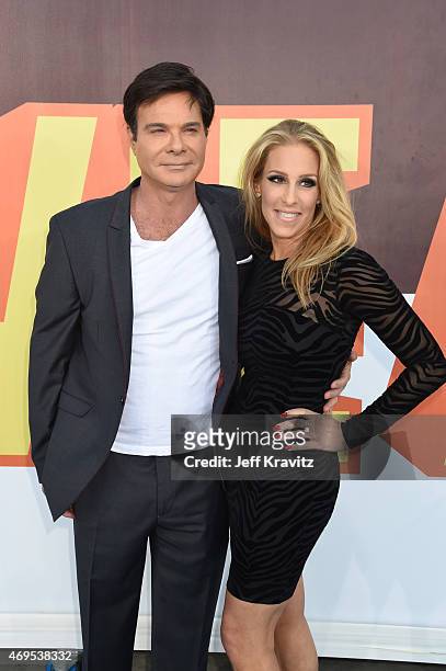 Writer/entrepreneur Eric Schiffer and Dr. Jennifer Mann attend The 2015 MTV Movie Awards at Nokia Theatre L.A. Live on April 12, 2015 in Los Angeles,...