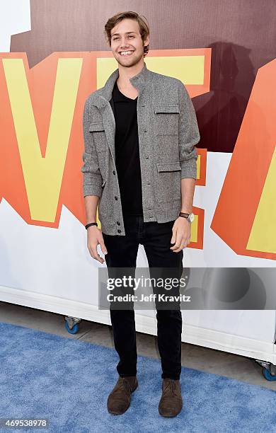 Actor Caleb Ruminer attends The 2015 MTV Movie Awards at Nokia Theatre L.A. Live on April 12, 2015 in Los Angeles, California.