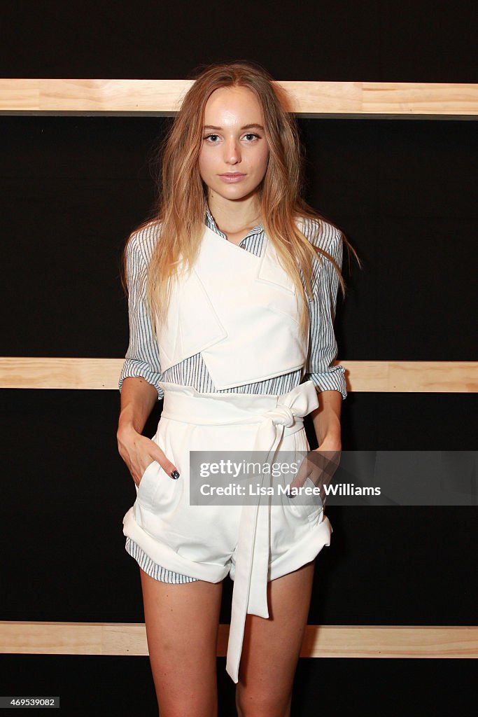 Watson X Watson - Backstage - Mercedes-Benz Fashion Week Australia 2015