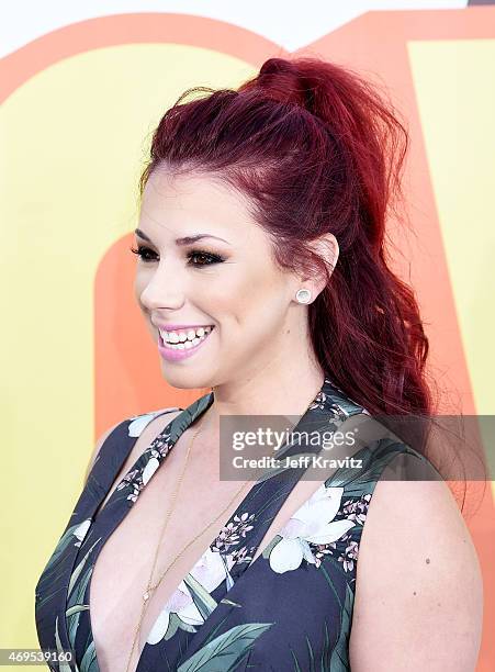 Actress Jillian Rose Reed attends The 2015 MTV Movie Awards at Nokia Theatre L.A. Live on April 12, 2015 in Los Angeles, California.