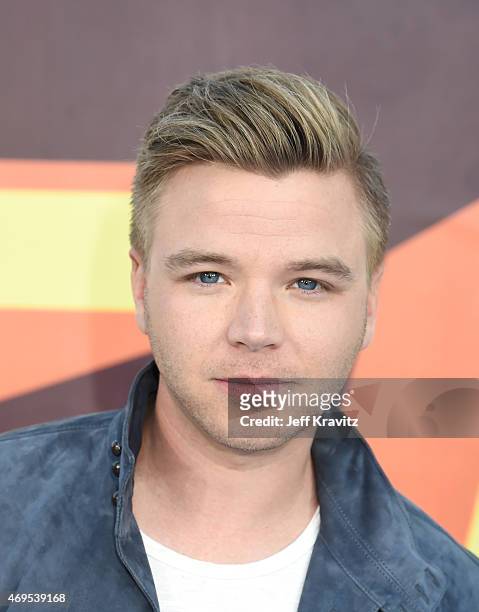 Actor Brett Davern attends The 2015 MTV Movie Awards at Nokia Theatre L.A. Live on April 12, 2015 in Los Angeles, California.