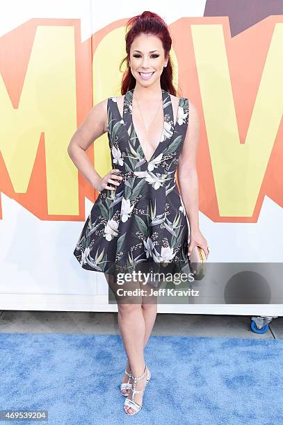 Actress Jillian Rose Reed attends The 2015 MTV Movie Awards at Nokia Theatre L.A. Live on April 12, 2015 in Los Angeles, California.