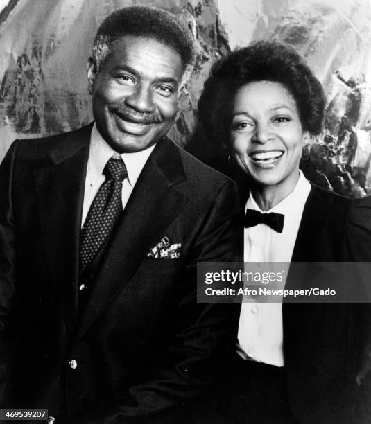 Portrait of Ossie Davis, actor, and Ruby Dee, actress, husband and wife, 1980.