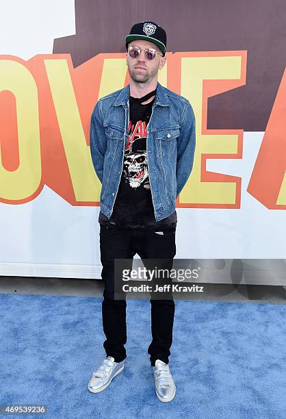 Personality Scott 'Big Cat' Pfaff attends The 2015 MTV Movie Awards at Nokia Theatre L.A. Live on April 12, 2015 in Los Angeles, California.