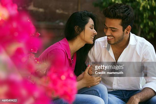 young indian couple - romance stock pictures, royalty-free photos & images