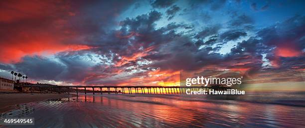 forever scripps pier (re-edited) - scripps pier stock pictures, royalty-free photos & images