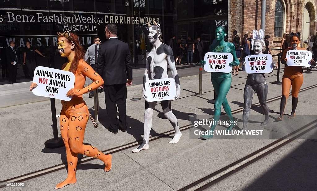 AUSTRALIA-FASHION-PROTEST