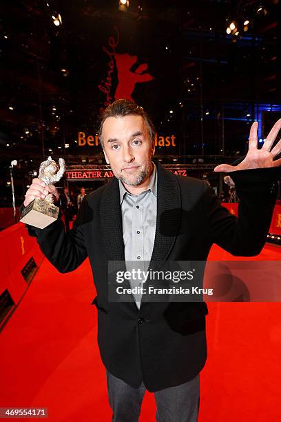 Richard Linklater attends the closing ceremony during the 64th Berlinale International Film Festival at Berlinale Palast on February 15, 2014 in...