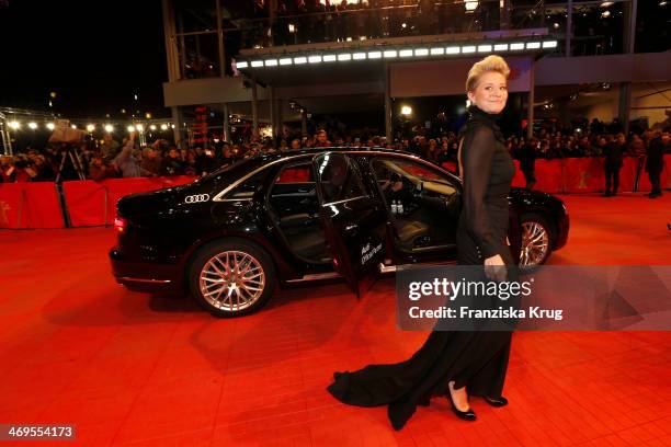 Trine Dyrholm attends the closing ceremony during the 64th Berlinale International Film Festival at Berlinale Palast on February 15, 2014 in Berlin,...