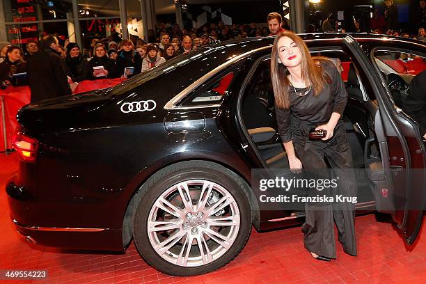 Popi Tsapanidou attends the closing ceremony during the 64th Berlinale International Film Festival at Berlinale Palast on February 15, 2014 in...