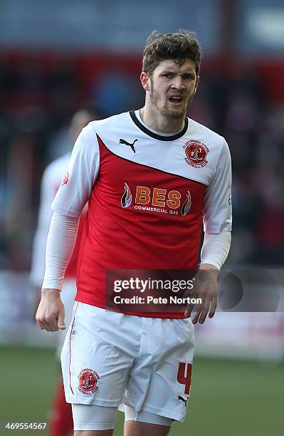 Stewart Murdock of Fleetwood Town in action during the Sky Bet League Two match between Fleetwood Town and Northampton Town at Highbury Stadium on...