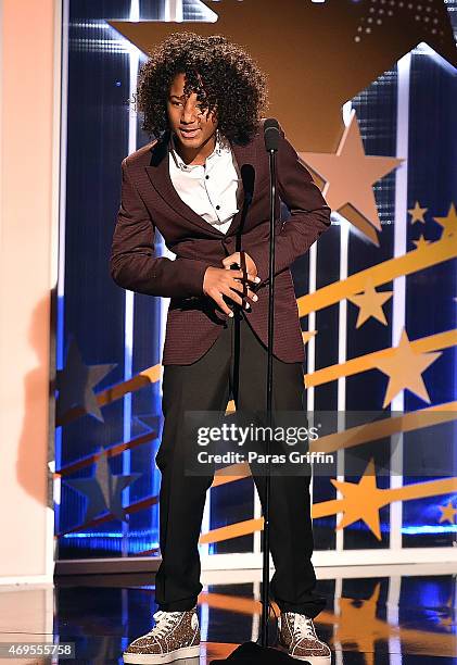 Diezel Ky Braxton-Lewis onstage at the UNCF "An Evening Of Stars" at Boisfeuillet Jones Atlanta Civic Center on April 12, 2015 in Atlanta, Georgia.