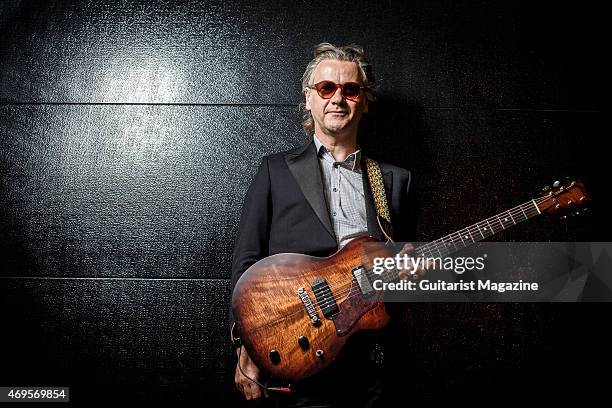 Portrait of English musician Guy Chambers, photographed before a live performance with Robbie Williams at the Ziggo Dome in Amsterdam, on May 5,...