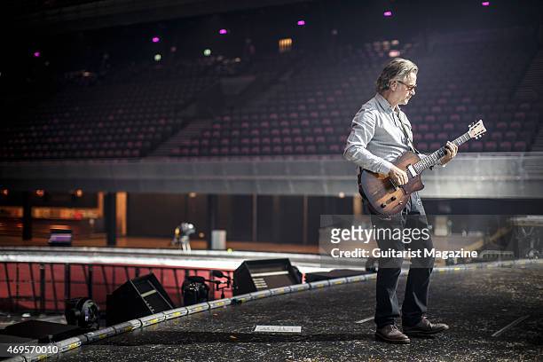 Portrait of English musician Guy Chambers, photographed before a live performance with Robbie Williams at the Ziggo Dome in Amsterdam, on May 5,...