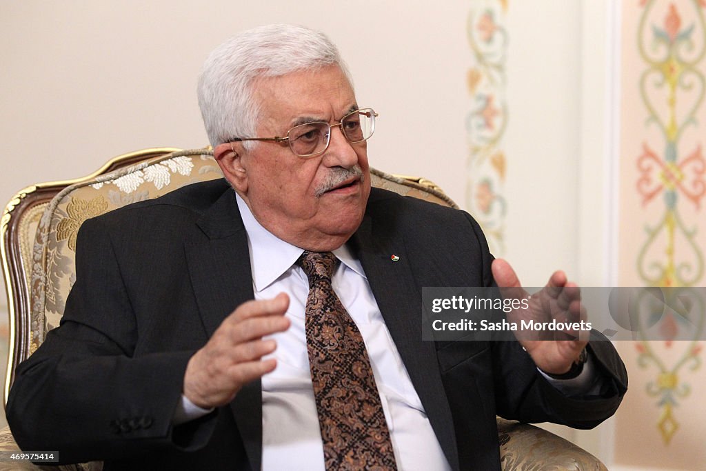 Palestinian President Mahmoud Abbas Visits Russia