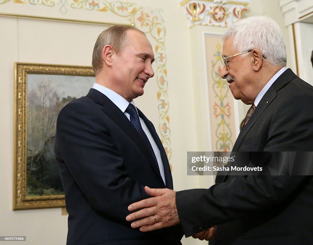 Palestinian President Mahmoud Abbas Visits Russia