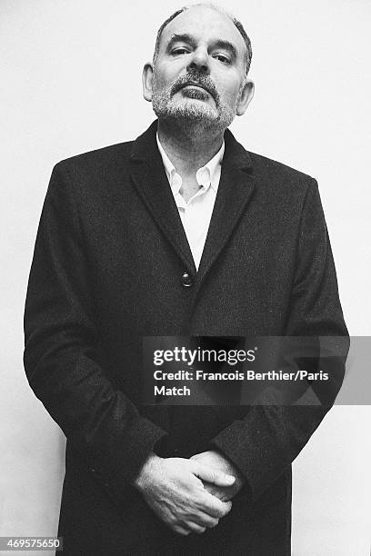 Actor and film director Jean-Pierre Darroussin is photographed for Paris Match on March 12, 2015 in Paris, France.