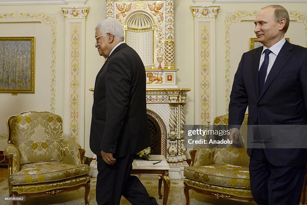 Mahmoud Abbas - Vladimir Putin meeting in Moscow