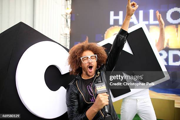 Singer Redfoo attends Cartoon Network's fourth annual Hall of Game Awards at Barker Hangar on February 15, 2014 in Santa Monica, California.