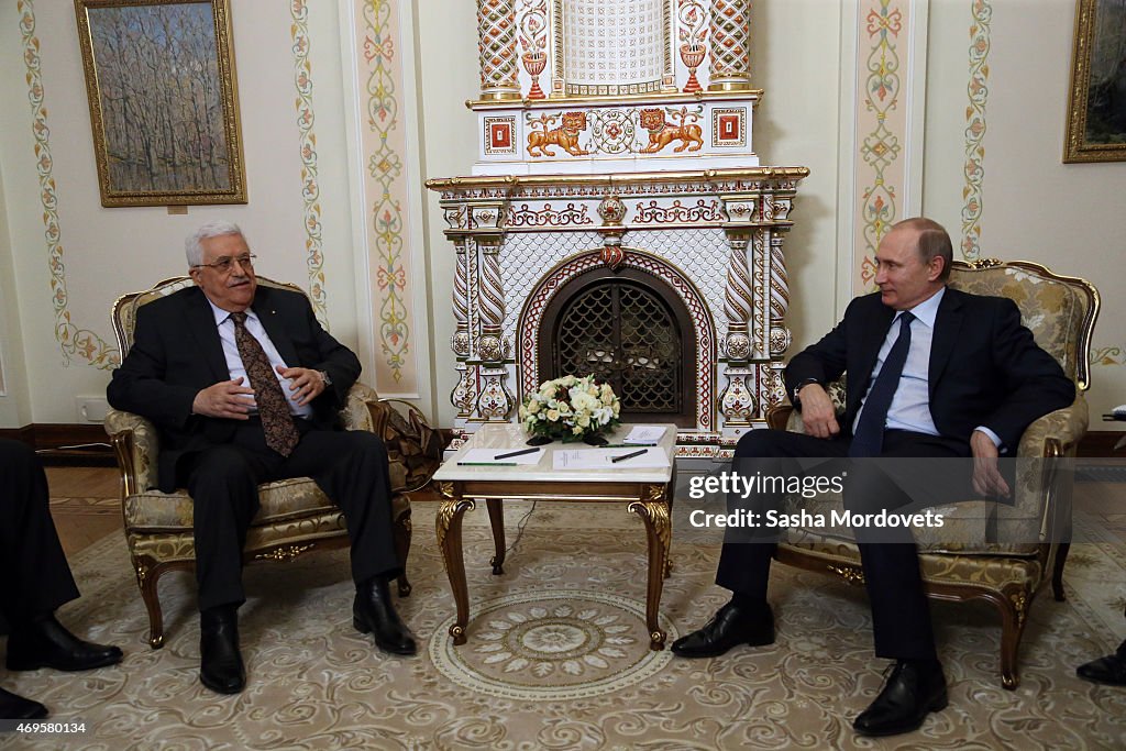 Palestinian President Mahmoud Abbas Visits Russia