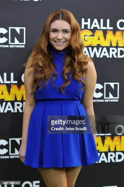 Actress Julianna Rose attends Cartoon Network's fourth annual Hall of Game Awards at Barker Hangar on February 15, 2014 in Santa Monica, California.
