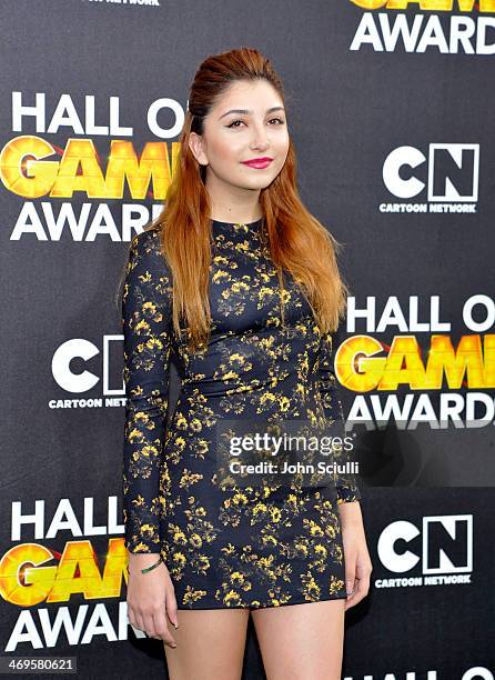 Actress Jennessa Rose attends Cartoon Network's fourth annual Hall of Game Awards at Barker Hangar on February 15, 2014 in Santa Monica, California.