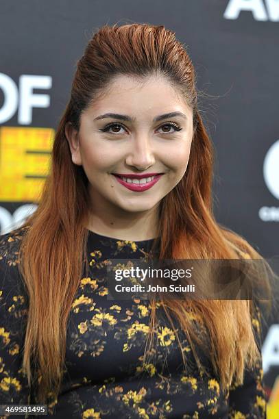 Actress Jennessa Rose attends Cartoon Network's fourth annual Hall of Game Awards at Barker Hangar on February 15, 2014 in Santa Monica, California.