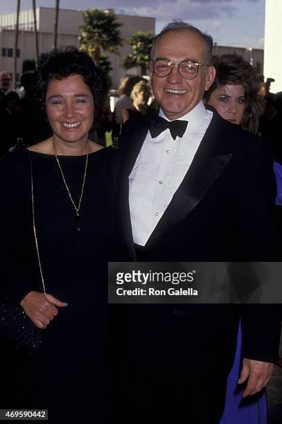 Richard Dysart and wife attends 13th Annual People's Choice Awards on March 15, 1987 at the Santa Monica Civic Auditorium in Santa Monica, California.