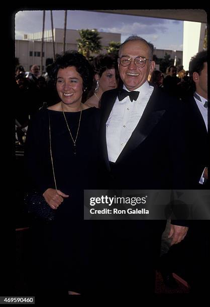 Richard Dysart and wife attends 13th Annual People's Choice Awards on March 15, 1987 at the Santa Monica Civic Auditorium in Santa Monica, California.