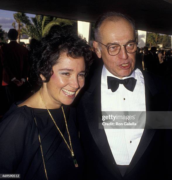 Richard Dysart and wife attends 13th Annual People's Choice Awards on March 15, 1987 at the Santa Monica Civic Auditorium in Santa Monica, California.