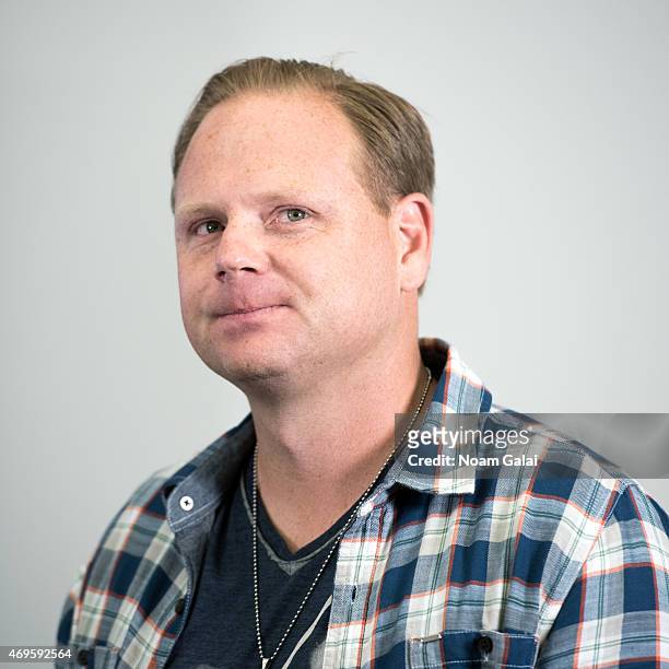 Nik Wallenda announces his next walk during a press conference on April 13, 2015 in New York City. Nik Wallenda's next walk will take place on...