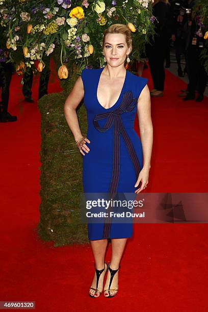 Kate Winslet attends the UK Premiere of A Little Chaos at Odeon, kensington on April 13, 2015 in London, England.