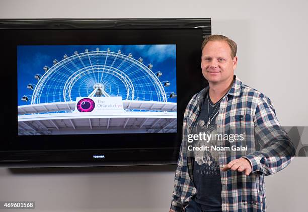 Nik Wallenda announces his next walk during a press conference on April 13, 2015 in New York City. Nik Wallenda's next walk will take place on...