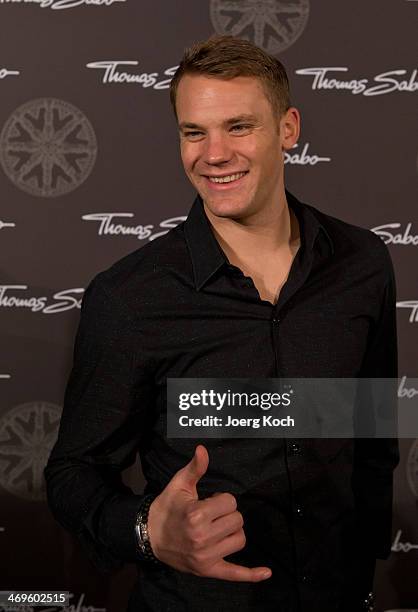 Bayern Munich Football-Player Manuel Neuer attends the Thomas Sabo Karma Night at Postpalast on February 15, 2014 in Munich, Germany.